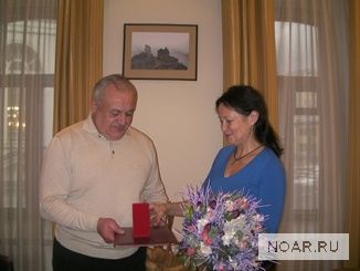 Татьяна Сухомлинова награждена медалью «Во славу Осетии»